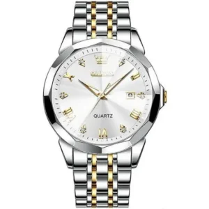 Only Date | Oleves New Exclusive Design Watch for Men - Silver