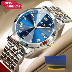 Only Date | Oleves New Exclusive Design Watch for Men - Nevy Blue